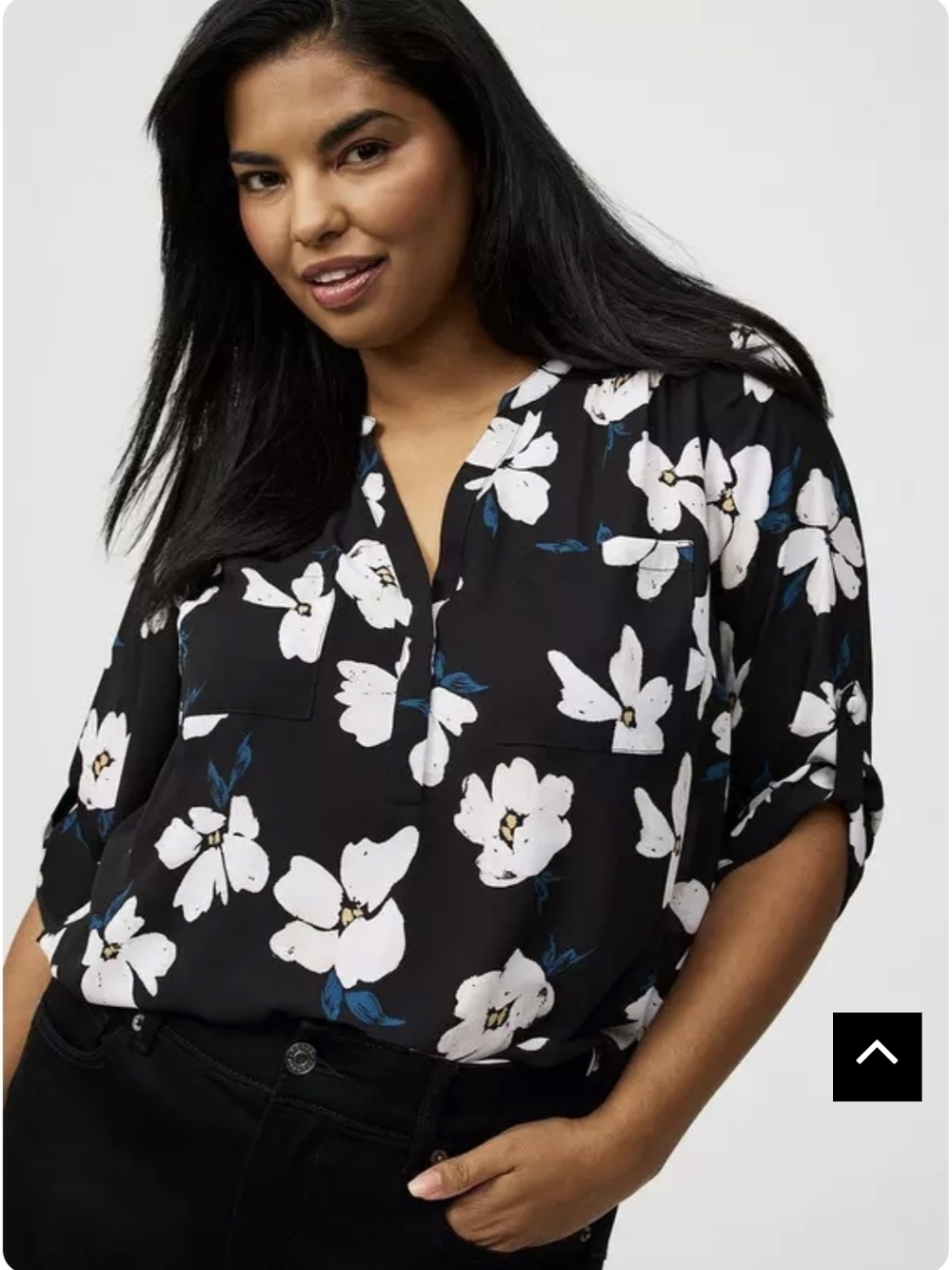 Harper Georgette 3/4 Sleeve Blouse